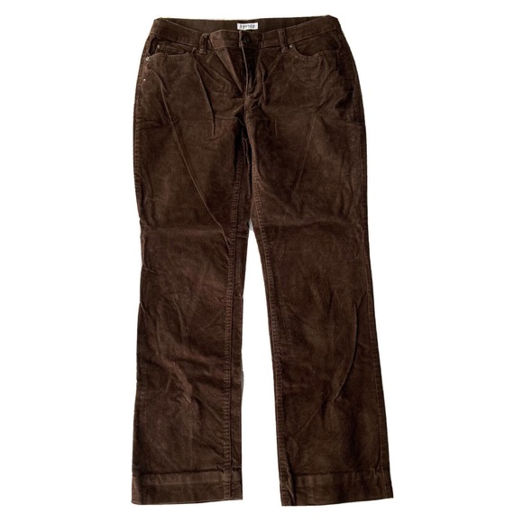 St. John's Bay Brown Boot Cut Pants - Picture 1 of 10